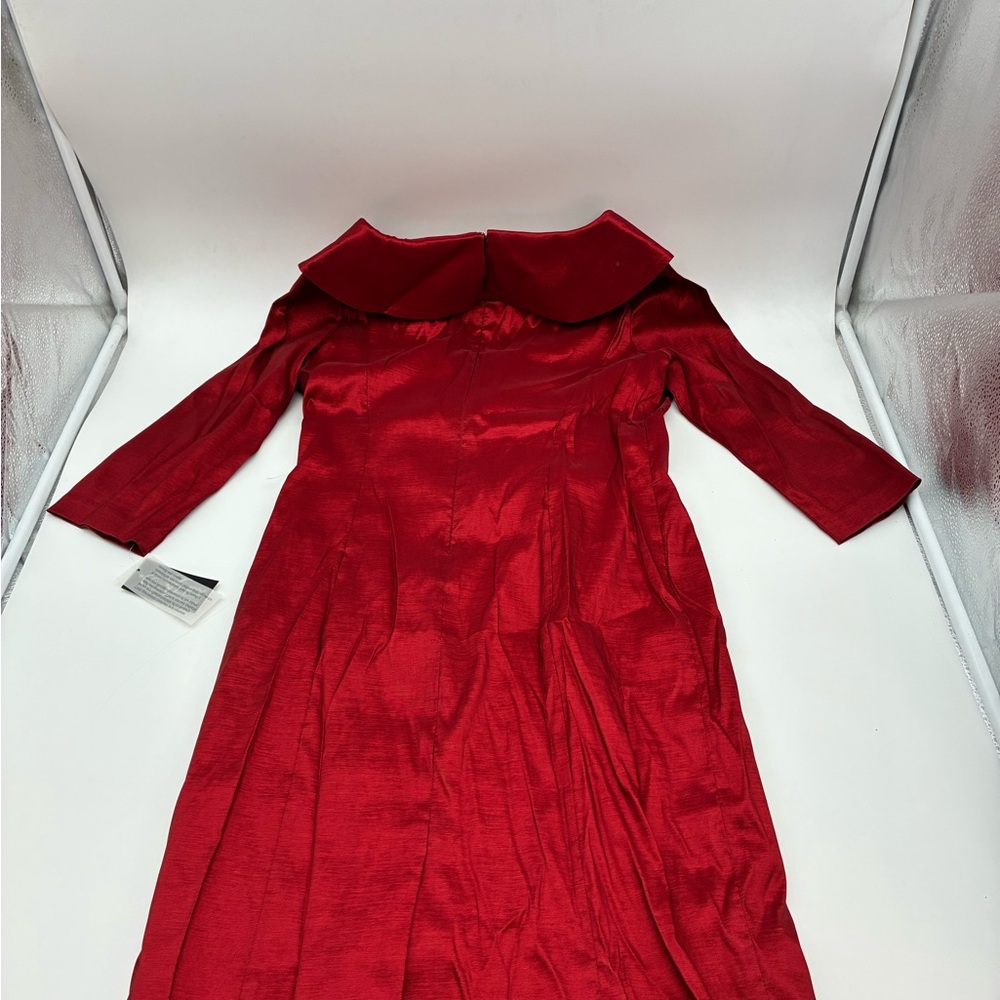 Alex Evenings Red Fit & Flare Dress - Picture 4 of 4